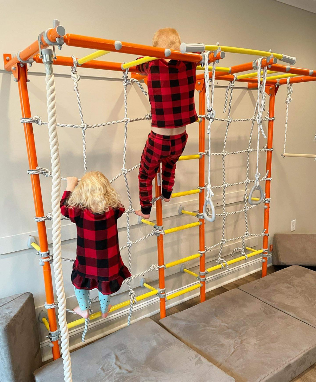 Wall-mounted Playground Model W3 Max - home jungle gym for kids