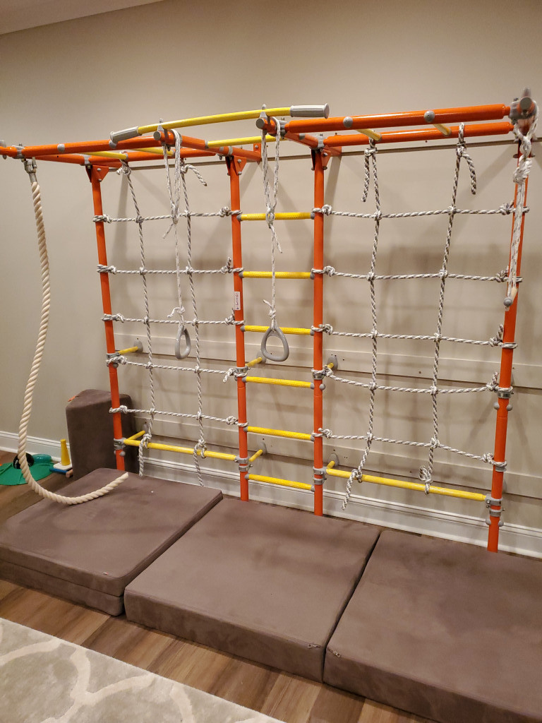 Wall-mounted Playground Model W3 Max - home jungle gym for kids