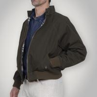 Harrington Jacket - Olive – Dearborn Denim & Apparel