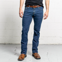 【13MONTH】Washing Boots Cut Denim Pants (BLUE) 13MONTH】Washing Boots Cut Denim Pants (BLUE)