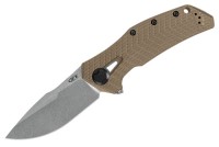 ZT 0308 Flipper Knife - Coyote G10 - 3.75