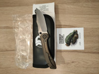Brian Brown Raptor V2 - Bronze Anodized Titanium - Marbled Carbon