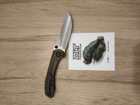 Brian Brown Raptor V2 - Bronze Anodized Titanium - Marbled Carbon