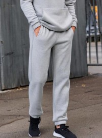 Classic Heavy Sweatpants 95% Cotton Gray Mix | Just Sweatshirts