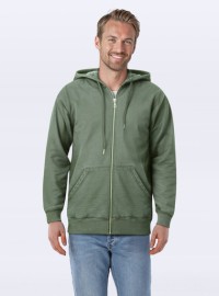 COLLEGE KNIT ZIP HOODIE [OLIVE] Sサイズ hooded-zipper-olive-f-