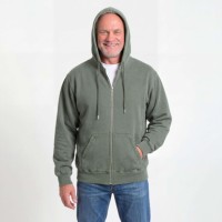 Shop 100% Cotton Olive Sand Zip-Up Hoodie | Just Sweatshirts