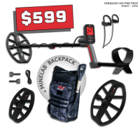 Minelab Vanquish 560 Pro Pack Metal Detector - Adventure Pack #1