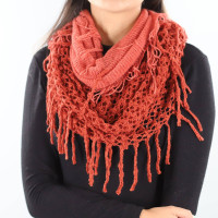 ★2025SS新作★GROVE★SIENNA SHAWL MUFFLER infinity-scarf-w-open-knit-