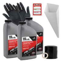 Factory Racing Parts SAE 10W-40 3 Quart Oil Change Kit For