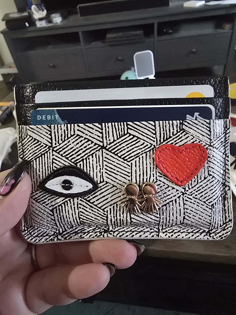 Filium Cardholder - Neon Orange All Over Eyes – Min & Mon
