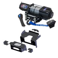KFI Winch Accessory - Universal Winch Mount For ATV/UTV, Compatible With Warn, Superwinch, Badland & More