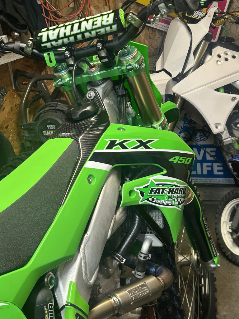 X-Trig ROCS Tech Clamp Set 2019-23 Kawasaki KX250/450 23mm