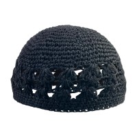 NKNIT  wave crochet KNIT cap ホワイト NKNIT wave crochet KNIT cap ホワイト NKNIT wave crochet KNIT