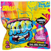 BITEZ - Delta-8 + Delta-9 + THCP 2000MG Gummies - Strawberry