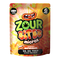 ZOUR x BITEZ Micros Gummies - Delta-8+Delta-9+THCP - Cherry