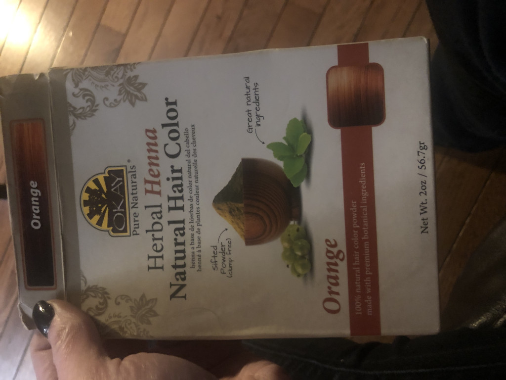OKAY Pure Naturals Orange Henna Natural Color - 2 oz / 56.7 gr