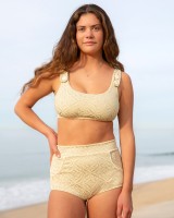 SEEA California ロンスプ Flor Bikini Bottom - Lava - Seea