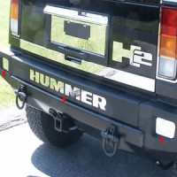 【送料無料】ハマーH2 リア　バンパー　ステンレス 　レター ハマーH2 ステンレスリアバンパーレター（HUMMER