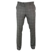 Cavani Men's Tweed Check Peaky Blinders Trousers – TruClothing